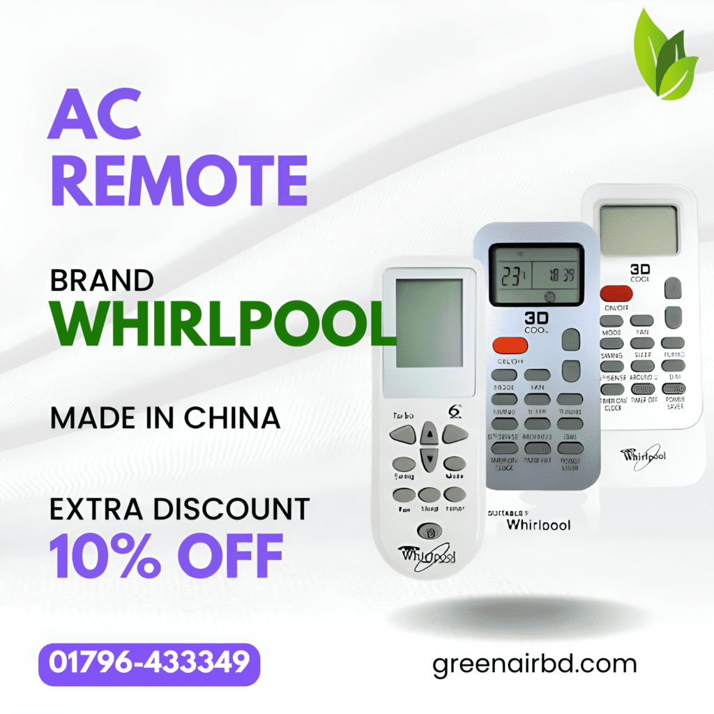 whirlpool ac remote